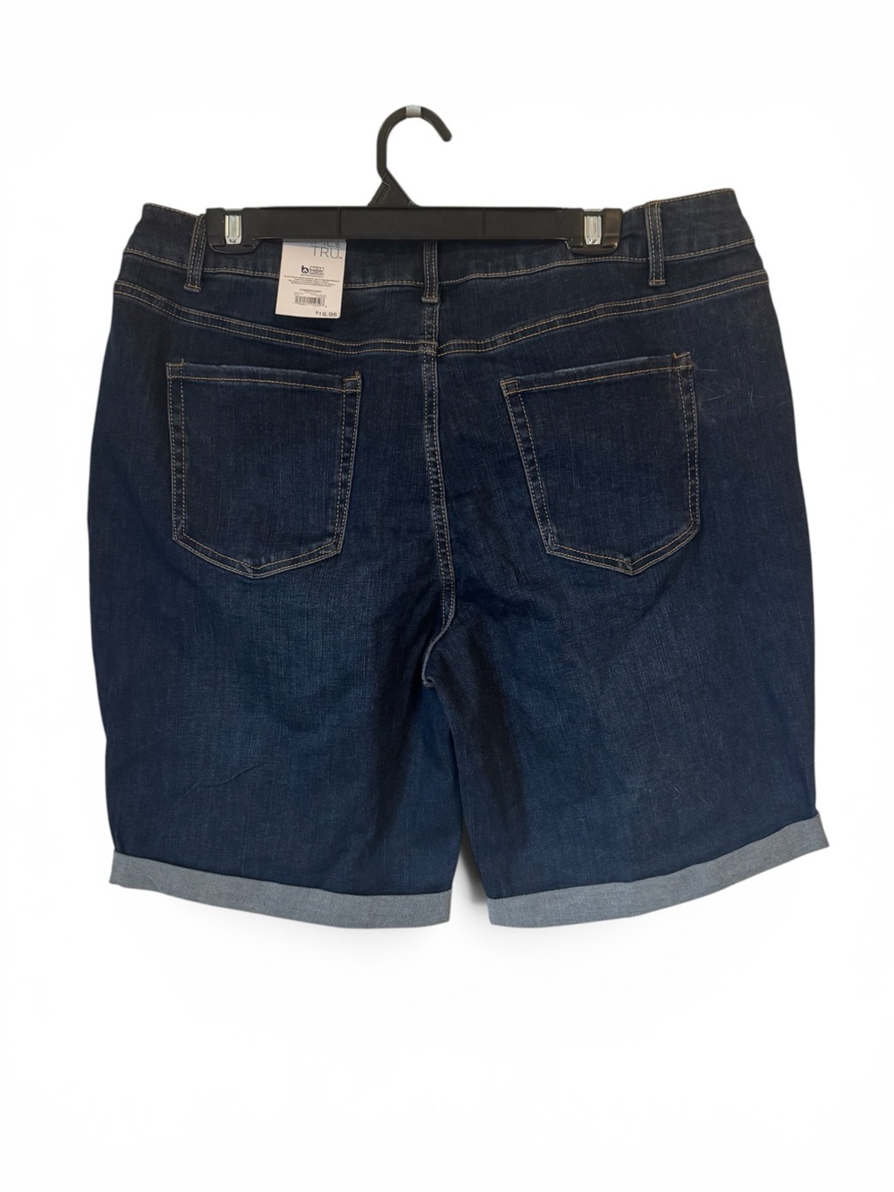 NWT  DENIM Cuffed Jean Shorts PLUS SIZE: 18    BIN #12 - Picture 7 of 7